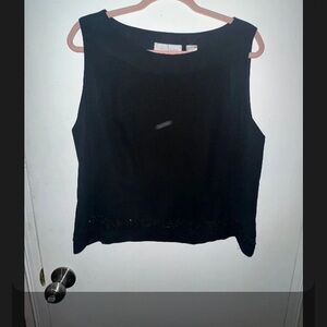 Chic Black Sleeveless Tank Top